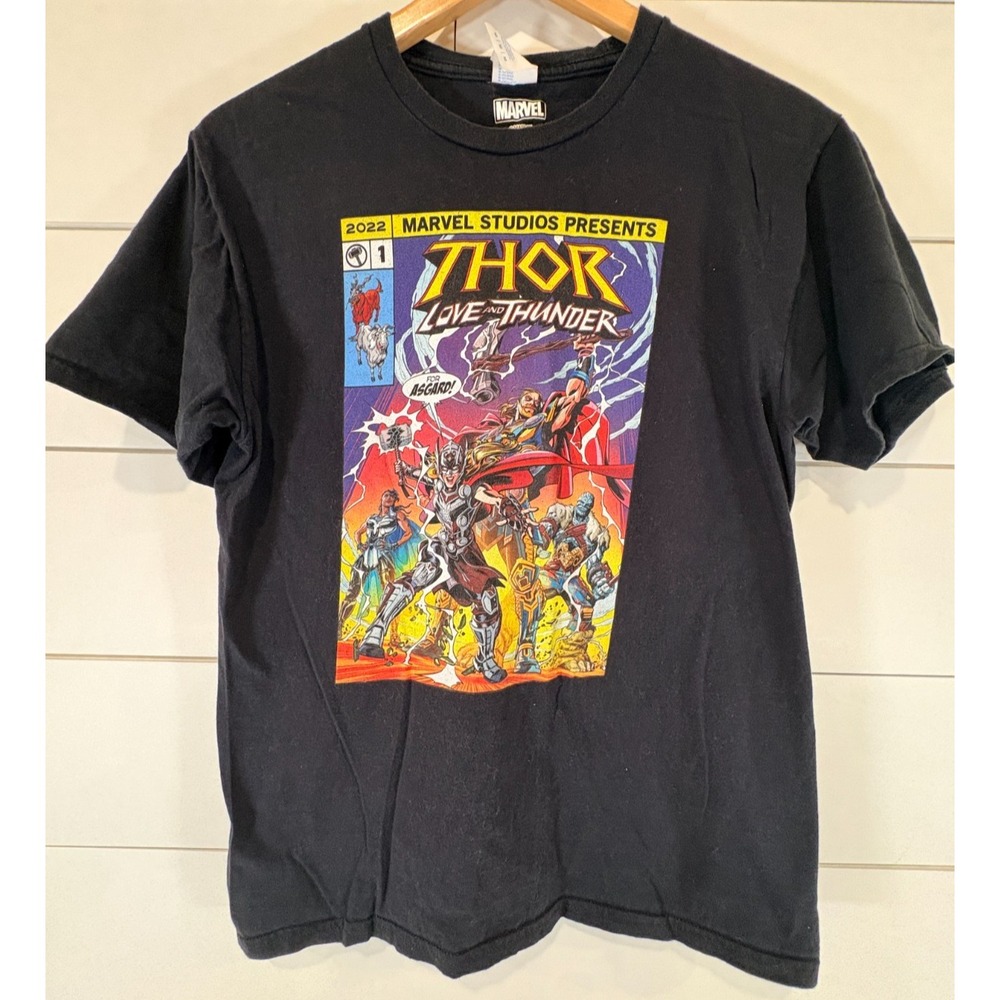 Thor Love & Thunder‎ Marvel Graphic Comic Book Print T-Shirt Men's Size Medium M